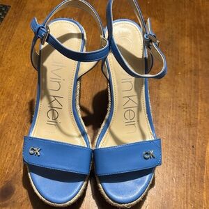 Calvin Klein Blue Espadrille Sandals